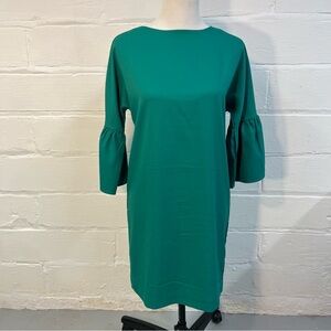 Banana Republic green ruffle sleeve mini dress, size 2